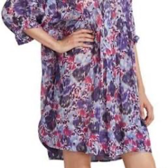Isabel Marant Etoile Mazea Dress Size 38 Floral Print French Western Mini S-M - Picture 4 of 13